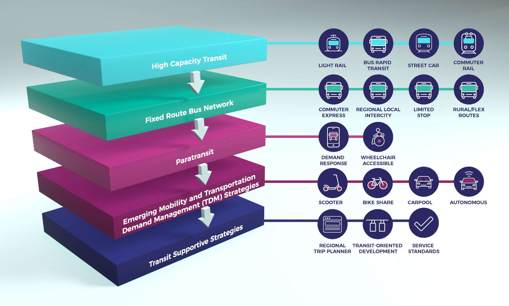 Visual representation of next steps